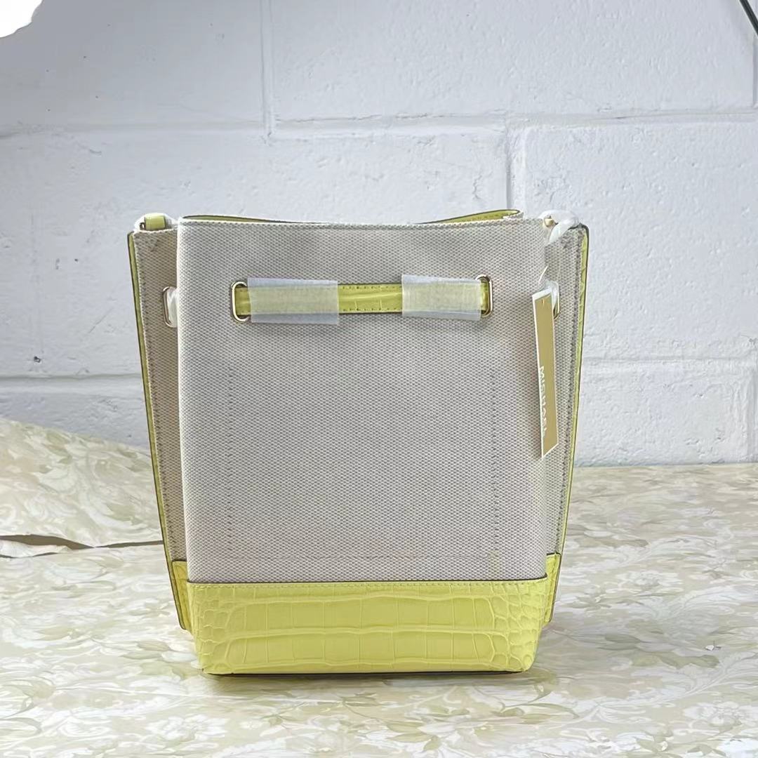 Michael Kors 35T1GU5M5C Emilia Small Bucket Bag Messenger Buttercup 194900502136 Michael Kors 35T1GU5M5C Emilia Small Bucket Bag Messenger Buttercup 194900502136
